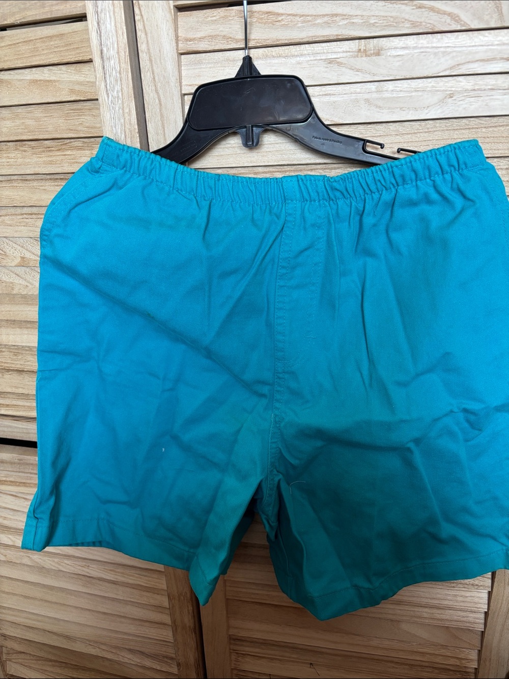 Turquoise White Stag Elastic Waist Shorts 10